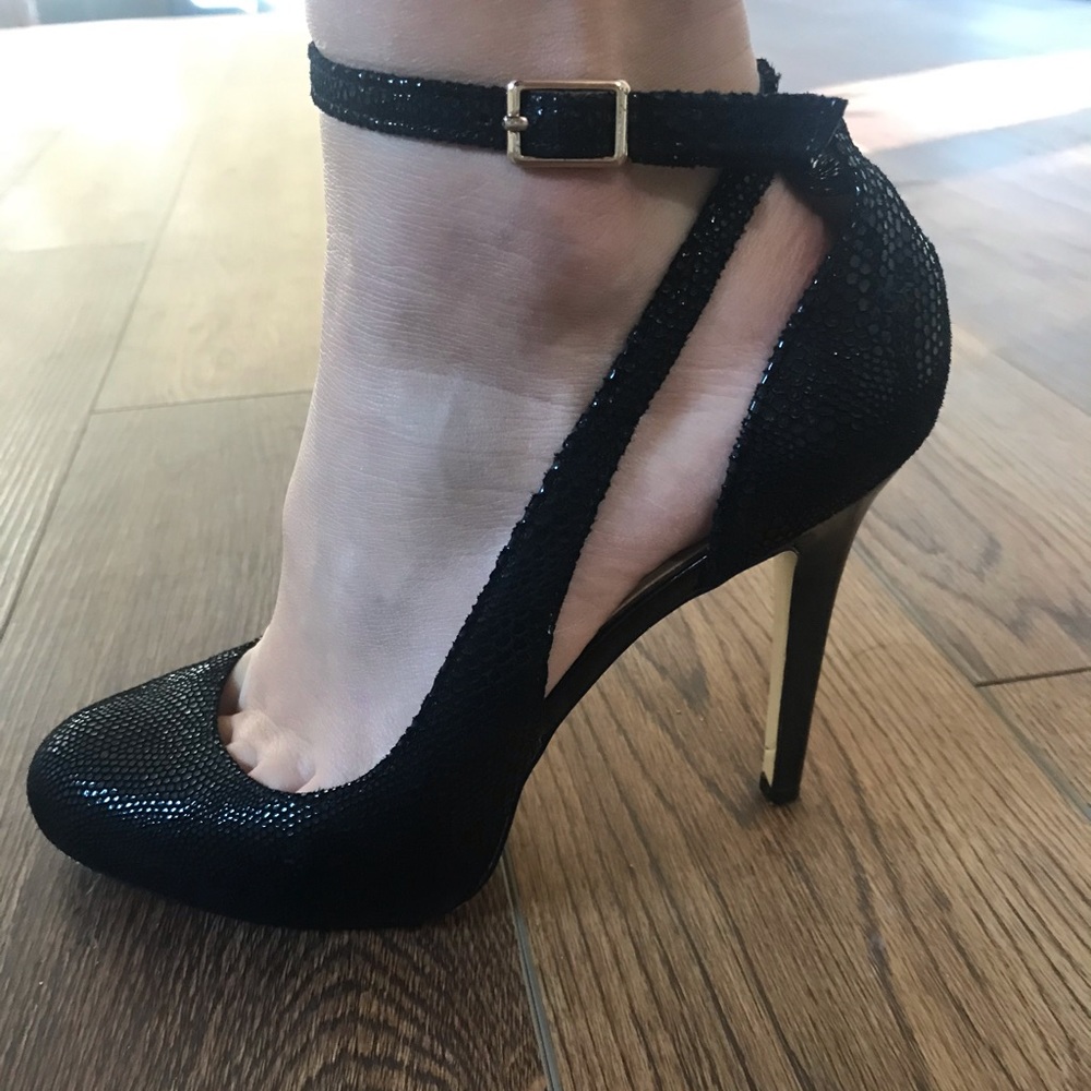 Black Closed Toed High Heels